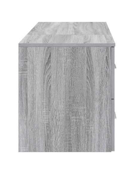 Set di mobili per il bagno 2 pz Sonoma grigio