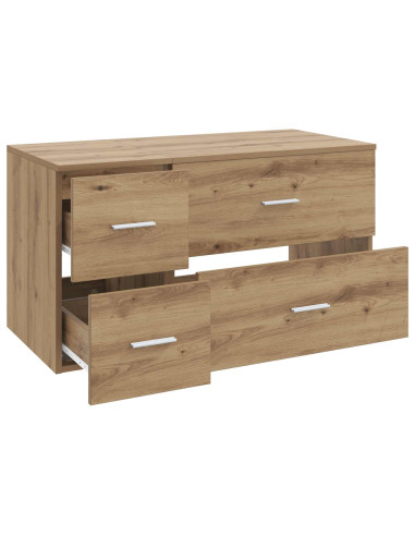Set di mobili per il bagno 2 pz Rovere Artigianale