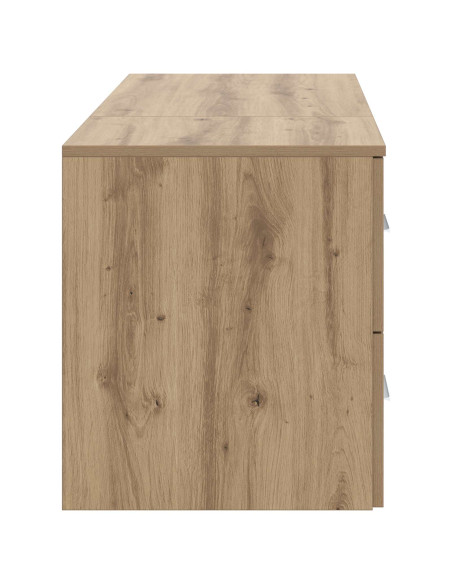 Set di mobili per il bagno 2 pz Rovere Artigianale