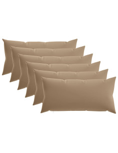Federa 6 pz HEERLEN Tortora 40 x 80 cm Poliestere