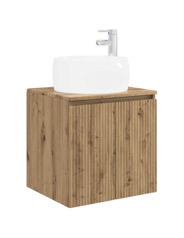 Set di Armadi da Bagno 3 pz Rovere Artigianale