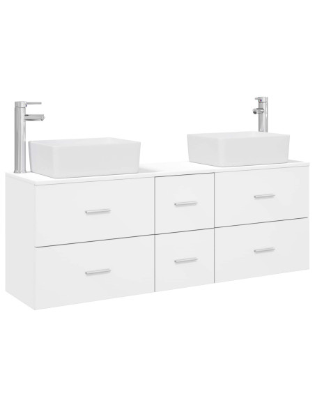 Set di Armadi da Bagno 3 pz Bianco 53 x 34,5 x 63 cm