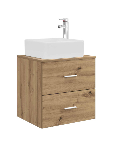 Set di Armadi da Bagno 3 pz Rovere Artigianale