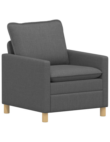Set di divani 2 pz Grigio Scuro Tessuto
