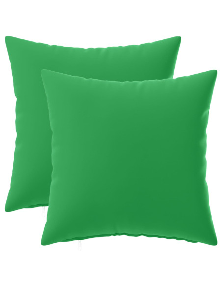 Federa 2 pcs HEERLEN Verde 50 x 50 cm Poliestere
