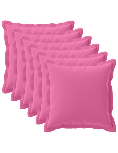 Federa 6 pz HOUTEN Rosa 80 x 80 cm Poliestere
