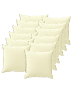 Federa 12 pz HOUTEN Crema 40 x 40 cm Poliestere