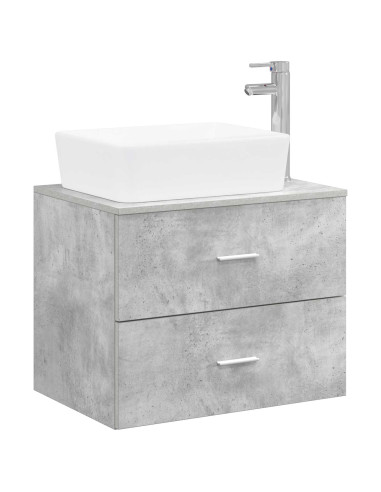 Set di mobili per il bagno Grigio Cemento Legno ingegnerizzato