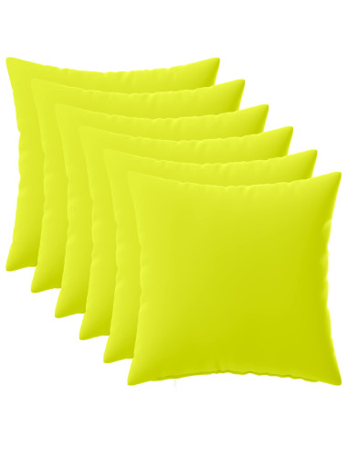 Federa 6 pcs HEERLEN Verde brillante. 30 x 30 cm Poliestere