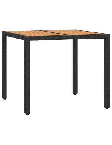 Set da pranzo per esterni 3 pz Nero