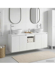 Set di Armadi da Bagno 3 pz Bianco 49,5 x 35 x 63 cm