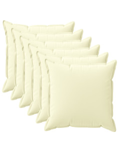 Federa 6 pz HOUTEN Crema 35 x 35 cm Poliestere