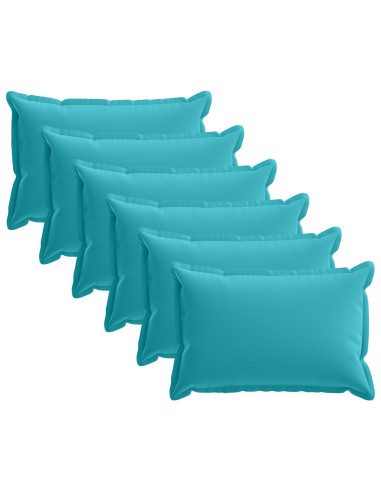 Federa 6 pz HOUTEN Turchese 30 x 50 cm Poliestere