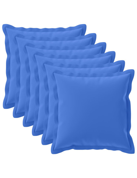 Federa 6 pz HOUTEN Blu Reale 80 x 80 cm Poliestere