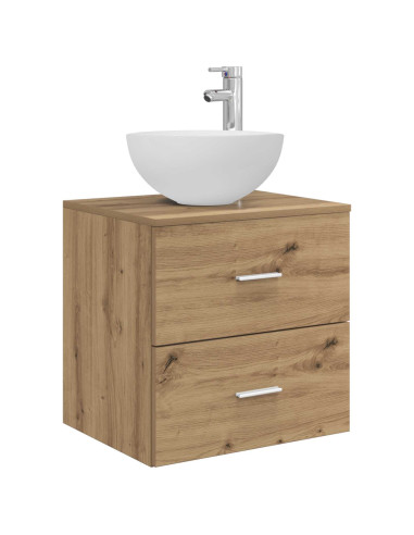 Set di Armadi da Bagno 3 pz Rovere Artigianale