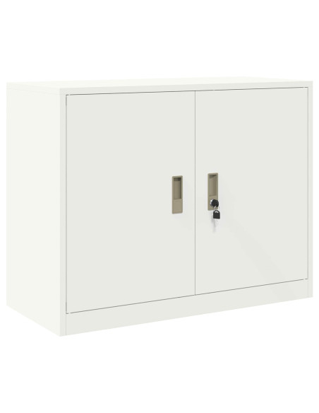 Armadio 2 pz Bianco 90 x 40 x 160 cm Acciaio Bloccabile