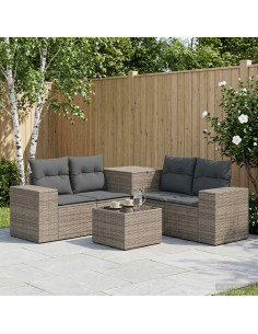 Set di divani 6 pz Grigio e Grigio Scuro