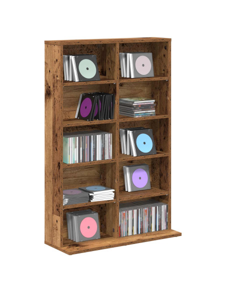 Mobile per CD Legno antico 65 x 23,5 x 97,5 cm