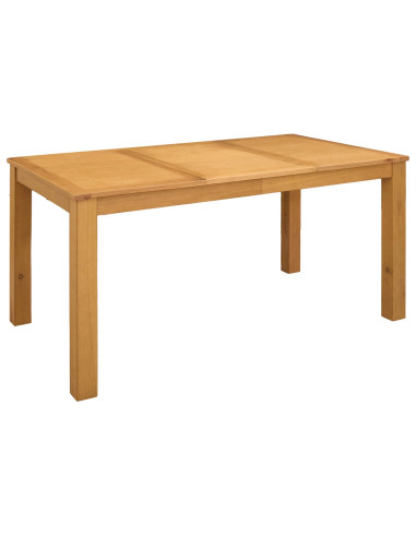 Set da pranzo 7 pz Beige Legno di Quercia Massello