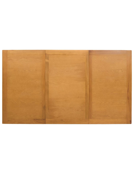 Set da pranzo 7 pz Beige Legno di Quercia Massello