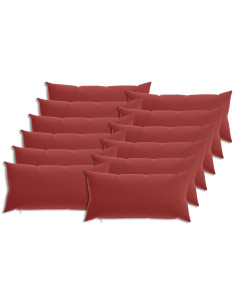 Federa 12 pcs HEERLEN Rosso Vino 40 x 80 cm Poliestere