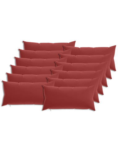 Federa 12 pcs HEERLEN Rosso Vino 40 x 80 cm Poliestere