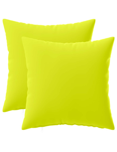 Federa 2 pcs HEERLEN Verde brillante. 45 x 45 cm Poliestere