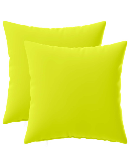 Federa 2 pcs HEERLEN Verde brillante. 45 x 45 cm Poliestere