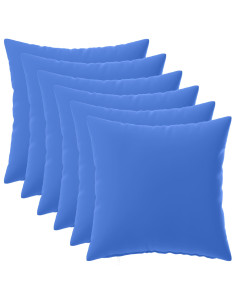 Federa 6 pcs HEERLEN Blu Reale 45 x 45 cm Poliestere