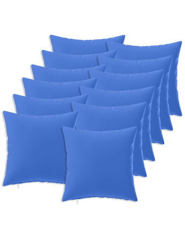 Federa 12 pcs HEERLEN Blu Reale 45 x 45 cm Poliestere