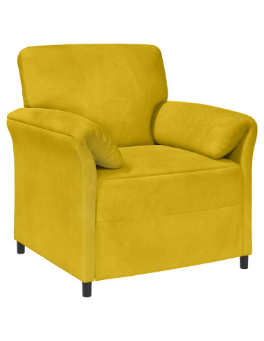 Set di divani 2 pz Giallo Velluto