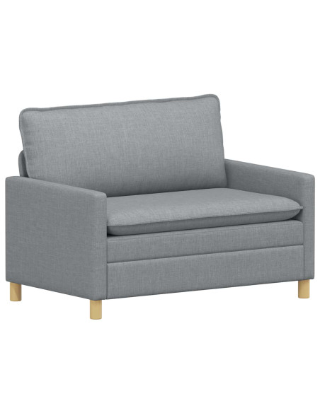 Set di divani 2 pz Grigio chiaro Tessuto