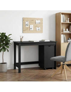 Set di Scrivania e Armadietto 2 pz Grigio