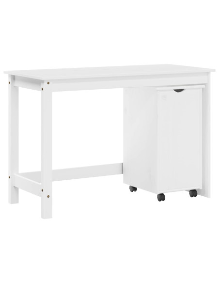 Set di Scrivania e Armadietto 2 pz Bianco