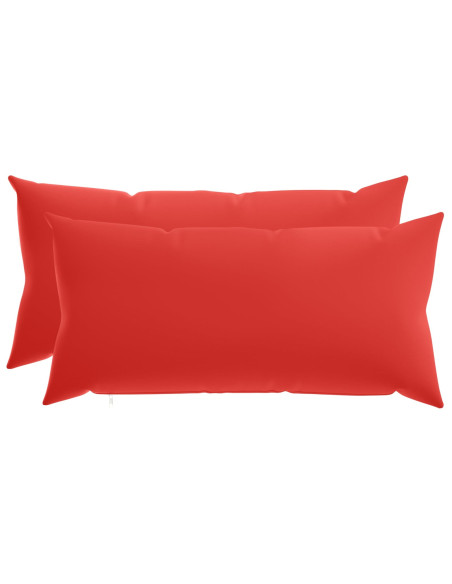 Federa 2 pcs HEERLEN Rosso 40 x 80 cm Poliestere