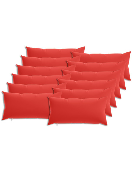 Federa 12 pcs HEERLEN Rosso 40 x 80 cm Poliestere