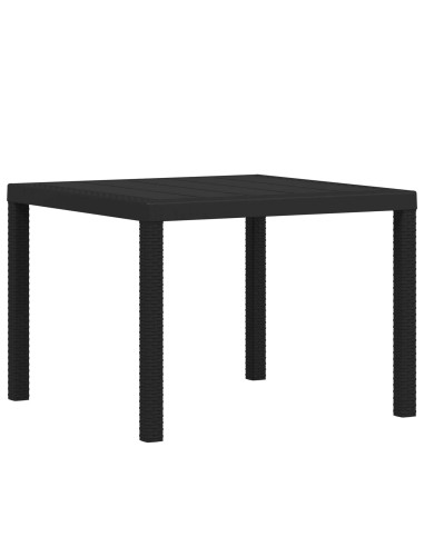 Set da Pranzo per Giardino 5 pz Antracite e Crema PP
