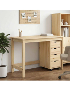 Set di Scrivania e Armadietto 2 pz Marrone
