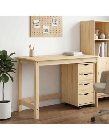Set di Scrivania e Armadietto 2 pz Marrone