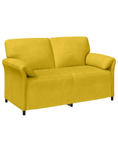 Set di divani 2 pz Giallo Velluto