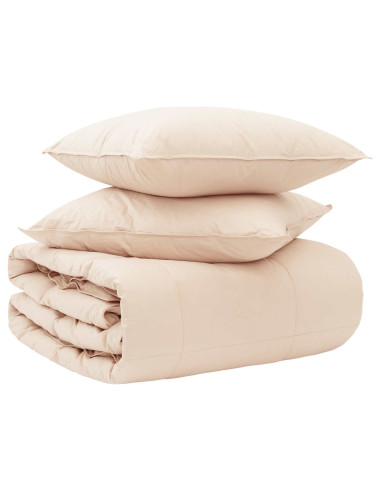 Set di Piumoni 2 pz 135 x 220 cm 250 gsm Kapok Naturale Beige