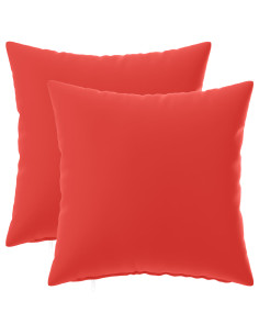 Federa 2 pcs HEERLEN Rosso 30 x 30 cm Poliestere