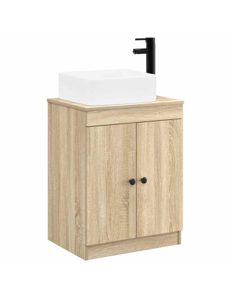 Set di mobili per il bagno Rovere Sonoma Legno ingegnerizzato