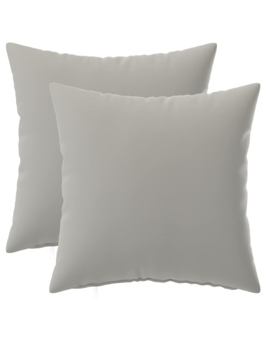 Federa 2 pcs HEERLEN Grigio 45 x 45 cm Poliestere