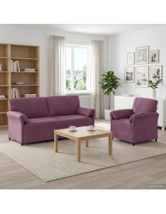 Set di divani 2 pz Viola Velluto