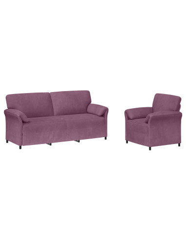 Set di divani 2 pz Viola Velluto