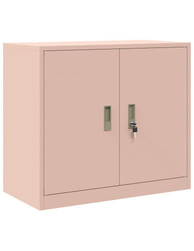 Armadio 2 pz Rosa 80 x 40 x 175 cm Acciaio Bloccabile