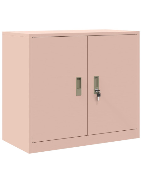 Armadio 2 pz Rosa 80 x 40 x 175 cm Acciaio Bloccabile
