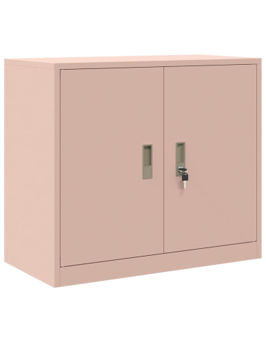 Armadio 2 pz Rosa 80 x 40 x 210 cm Acciaio Bloccabile