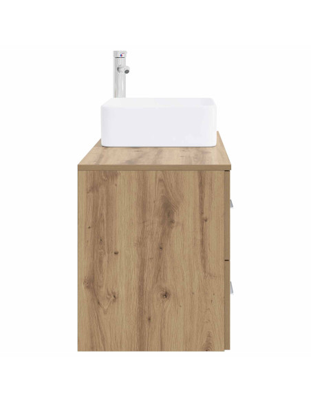 Set di mobili per il bagno 2 pz Rovere Artigianale